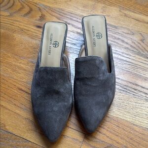 Women's Gray Suede Mules - NWOT